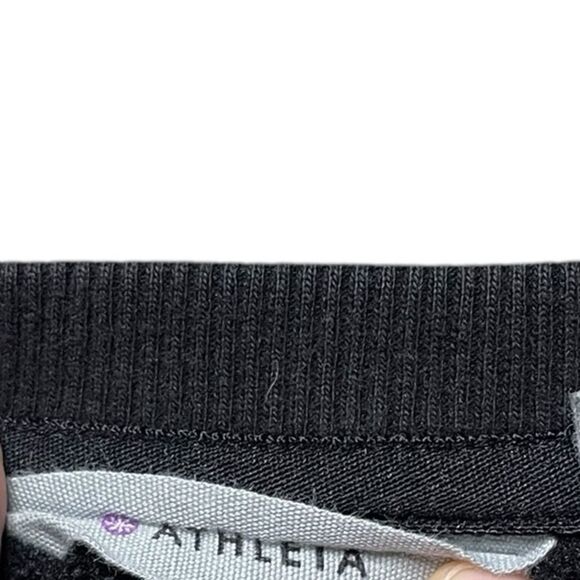 ATHLETA Cozy Karma Crewneck Sweatshirt Black Size Large - Picture 6 of 7